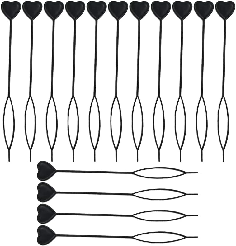 Quick Beader for Loading Beads, Hair Braids Beader Tool, Plastic Kids Girls Stringer Hair Tail Beading Ponytail Maker, 15pcs