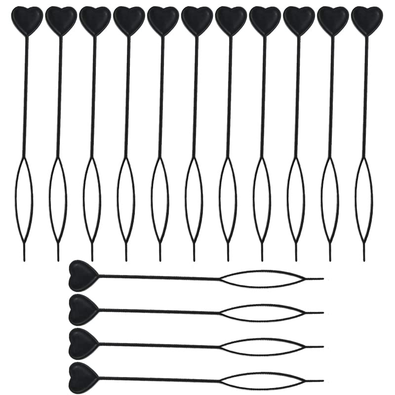 Quick Beader for Loading Beads, Hair Braids Beader Tool, Plastic Kids Girls Stringer Hair Tail Beading Ponytail Maker, 15pcs