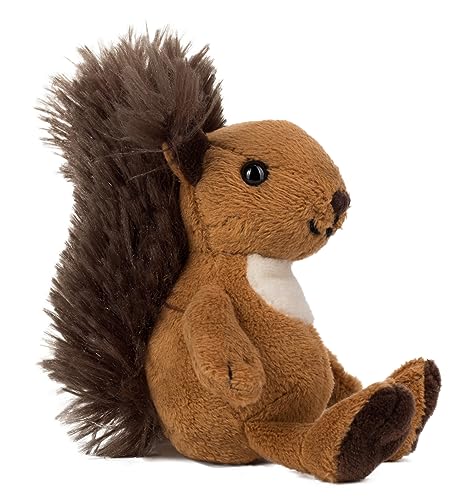 Schaffer Knuddel mich! Magnet Kuscheltier Eichhörnchen Luzy, 12x6x8 cm, Braun