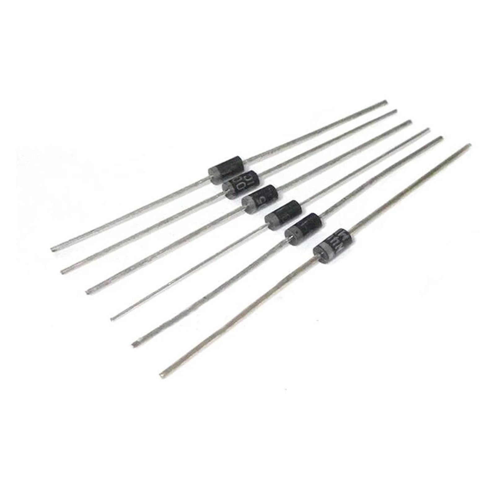 1N4007 Diode gelijkrichter 100 stuks, 1 A 1000 V blokkerende diode elektronische siliciumdioden verbinding terugstroom beschermingsdiode rectifier diode, industriële besturingsschakeling voor schakelu