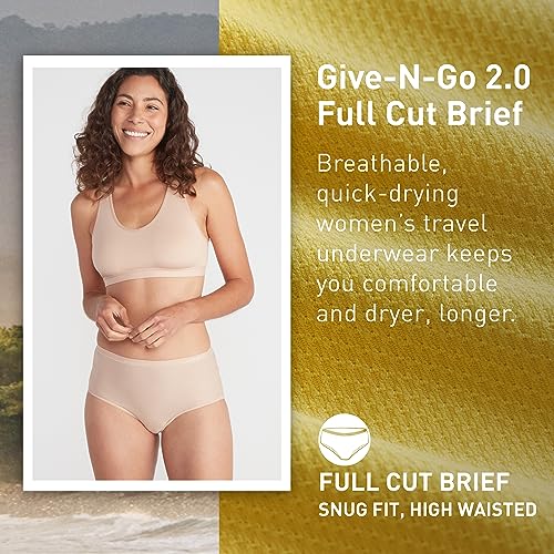 Image of ExOfficio Women's Give-N-Go 2.0 Full Cut Brief - Breathable Durable Easy Care Travel Underwear