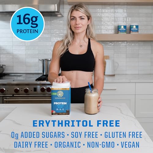 Sunwarrior Vegan Protein Powder Plant-based Protein Powder USDA Organic | BCAA Amino Acids Hemp Seed | Keto Friendly Soy, Dairy, Gluten & Synthetic Free NON-GMO | Chocolate 32 Servings 17g Protein