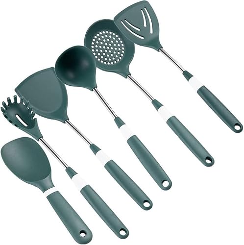MYUYEE Kitchen Utensils Set,Household Silicone Pan Soup Pnegettable Scoop For Shovel Kitchen Kitchenware Full Shovel