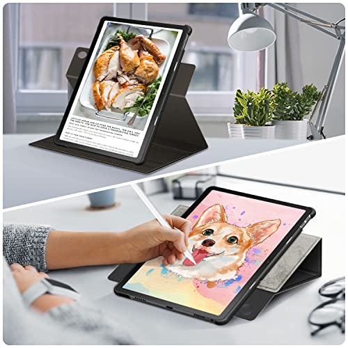 DINGGUAGUA Case for Lenovo M10 Plus 3rd Gen TB128FU,Ultra Slim Folding Stand Cover for Lenovo M10 Plus 10.6 Inch Tablet,Gray - Image 3