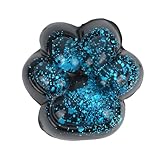 Juguete Pata de Gato para Apretar, con Purpurina de Gelatina Adorable Suave y Kawaii Apretar Antiestrés Sensorial Novedoso para Niños Adultos Escuela y Oficina (Azul Cielo Estrellado)