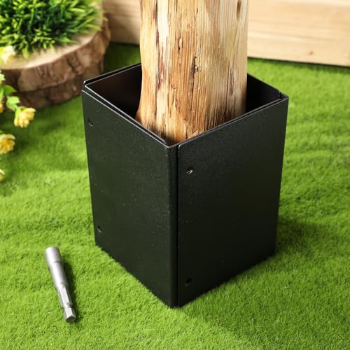 Kit de protection réglable OSALADI pour poteau noir extérieur - 5