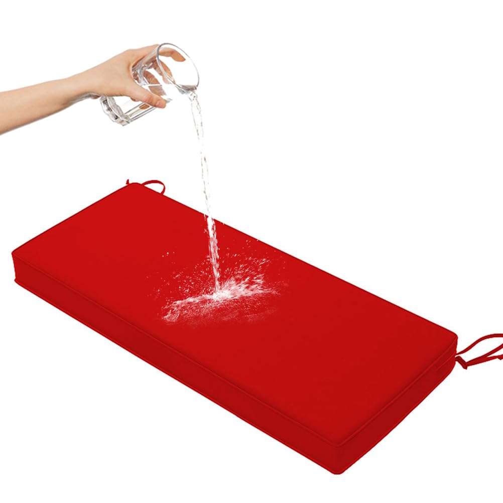 Cuscino in schiuma, 100 x 30 x 8 cm, impermeabile e resistente alla pioggia, antiscivolo, double-face, lavabile in lavatrice, perfetto per uso esterno e interno.