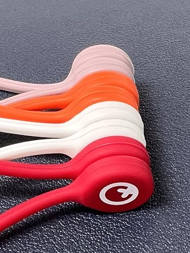 Image of Loki Reusable Silicone Strong Magnetic Cable Ties Magnetic Twist Ties for Bundling and Organizing, Multipurpose Cable Organiser | Set of 4 Colors