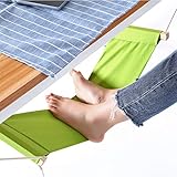 Office Foot Hammock Under Desk Footrest, Adjustable Desk Foot Rest Stand Replace Footstools for Home, Office Study and Relaxing, 1pc/Box Green