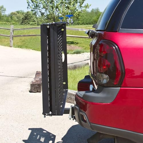 Silver Spring SC500-V3 折りたたみ式スチールスクーターと車いすキャリア スロープ付き