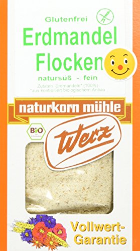 Werz Erdmandel-Flocken glutenfrei 2er Pack (2 x 250 g Packung) - Bio Cover