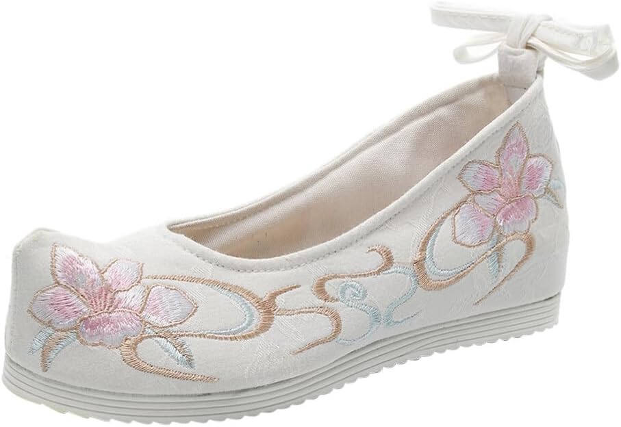 SAFIGLE Hanfu Shoes - Thick-Soled Silk Embroidery