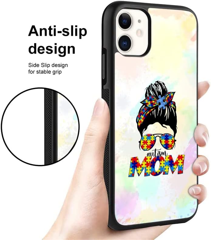 Miniatura 3 de Funda para teléfono con diseño de moño desordenado para iPhone 16 16E 15 14 13 12 11 Pro Max S25 S24 S23 S22 S21 FE Ultra Plus A16 A15 A54 A14 A13