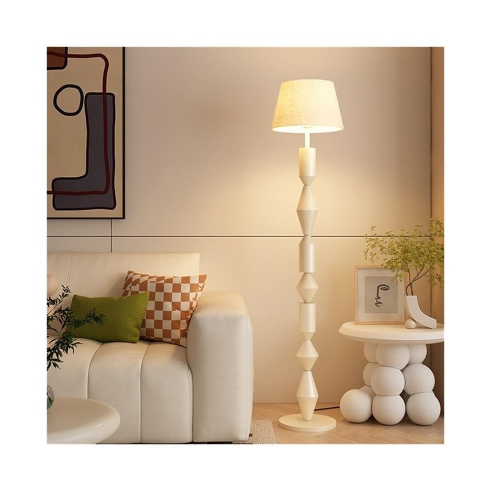 LJHFG63KUYT Standing Lamps White Living Room Floor Lamp Next to The Sofa Study Office Bedroom Vertical with Lampshade Decorate