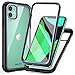 iPhone 11 Case with Screen Protector - FITFORT Full-Body Rugged Heavy Duty Clear Bumper Case, Shock Drop Proof Impact Resist Extreme Durable Protective Case Compatible with iPhone 11 (6.1'')