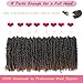 8 Packs Passion Twist Crochet Hair 10 Inch Pre-twisted Passion Twist Hair Pre Looped Crochet Hair for Black Women Short Ombre Brown Passion Twist Hair for Kids and Girls (10 Inch,T1B/30,8 Packs)