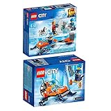  Lego CITY 2er Set 60190 60191 Arktis-Eisgleiter + Arktis-Expeditionsteam