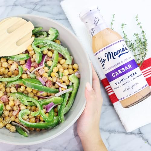 Yo Mama's Foods Keto Classic Caesar Dressing and Dip - Pack of (1) - Low Carb, Low Sodium, and Gluten-Free - Thumbnail 5
