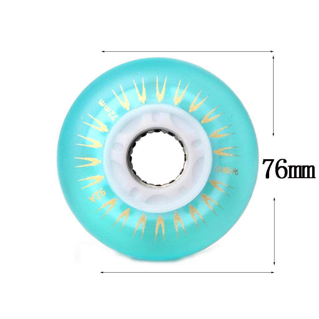 Roues Roller LED Multicolores - PU, 68/70/72/76/80 Mm, Lot De 1/4/8, Cadeau Pour Enfants Et Adultes