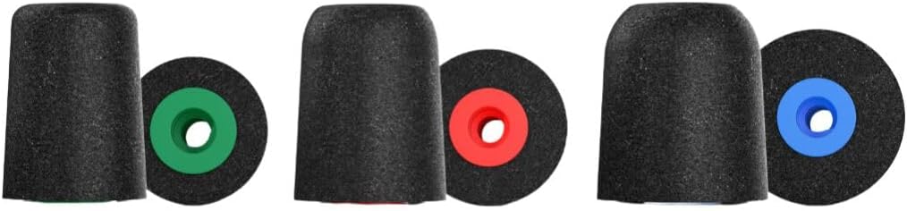 Shure Comply Foam Sleeves P-Series (Greater Sound Isolation Than 100 Series) - Professional Replacement Memory Foam Tips Earphones - 6 Pack (3 Pairs), S/M/L, 1 Each (EACYF1-6KIT)