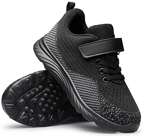 Image of Kids Shoes Toddler Boys Girls Running Sports Strap Sneakers | Children Breathable Casual Tennis Walking Athletic School Non-Slip Lightweight