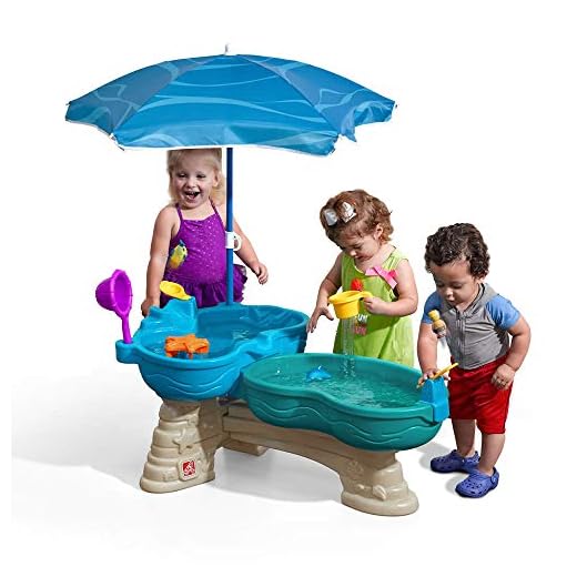 Best baby water table with umbrella Step2 Spill & Splash Seaway Table