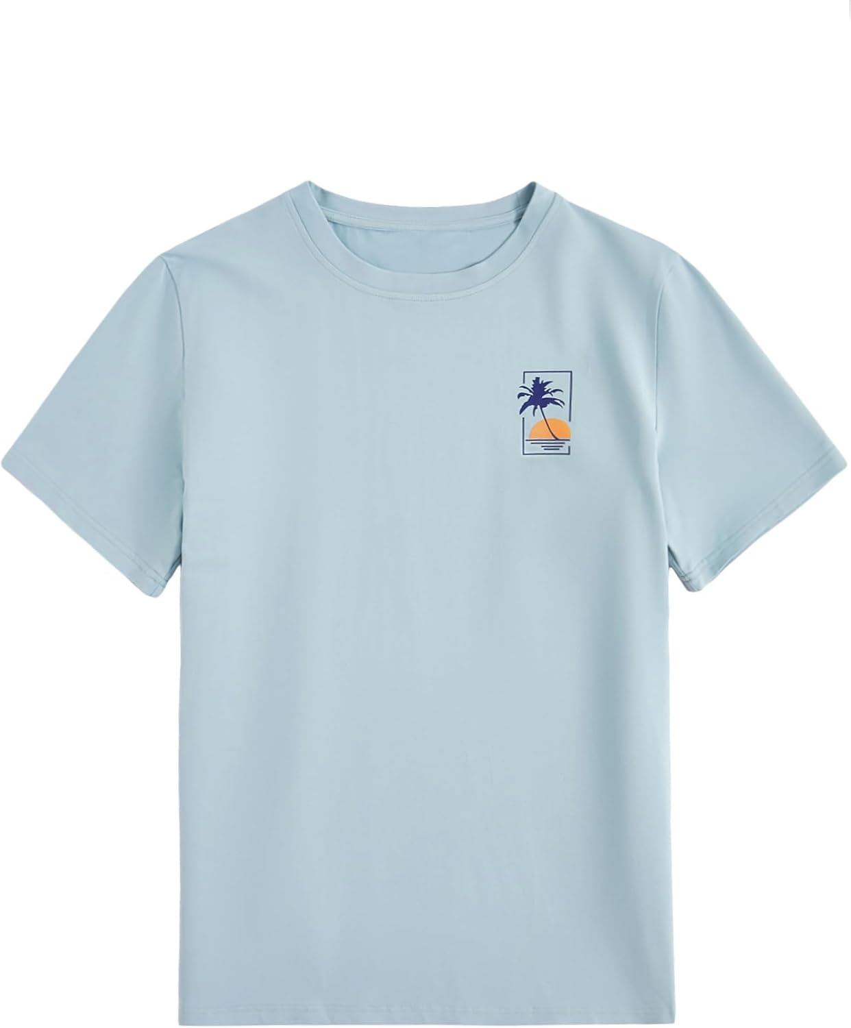 SOLY HUX Mens Summer Graphic T Shirts Short Sleeve Casual Tees Top