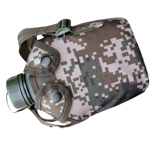 Gourde militaire étanche en alliage d'aluminium Hohopeti avec crochet