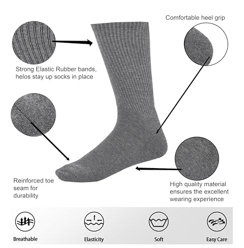 Image of Women Cotton Crew Socks Soft Comfortable Thin And Breathable on Top Durable Double Layer Cushioned Reinforced Sole.