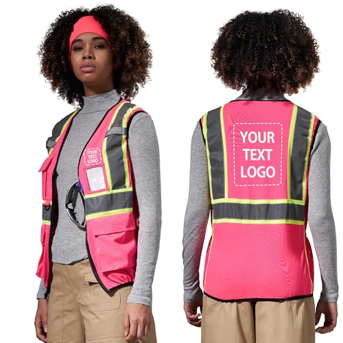 Image of AYKRM 11 color Ladies High Vis Reflective Safety Vest for Women