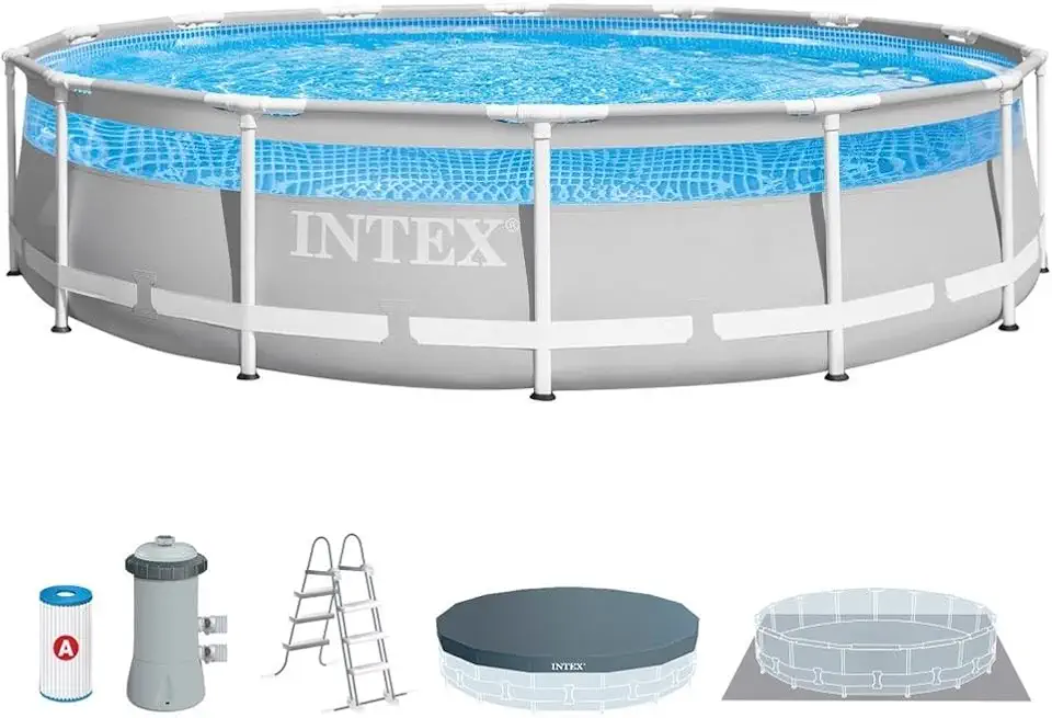 Piscina Estrutural Circular Clearview Completa 12.706 Litros 110v Intex