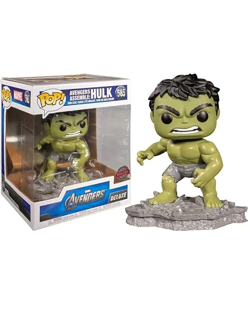 Funko Pop! Deluxe: Marvel Avengers - Hulk - (Assemble) - Figura de Vinilo Coleccionable - Movies Fans