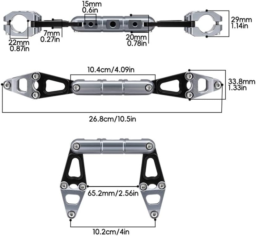 クロスバーバランス オートバイアクセサリー調整可能なクロスバーハンドルバーバランスバー PCX125 用 150 160 PCX16