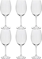 Jogo de 6 Taças para Água e Vinho Colibri 580ml Cristal Bohemia