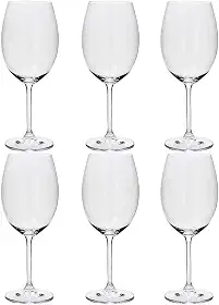Jogo de 6 Taças para Água e Vinho Colibri 580ml Cristal Bohemia