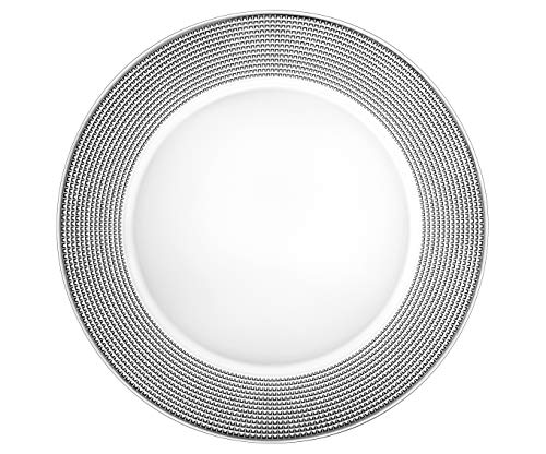 Plato Barski de cristal, set de 2, borde decorado, 12.5 in diámetro miniatura 1