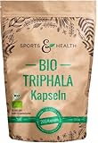 Triphala Kapseln Bio - 200 Triphala Kapseln - 500mg pro Kapsel - Vegan - Naturbelassen - Premium Rohstoff aus Indien - Abgefüllt In Deutschland - Bio Triphala