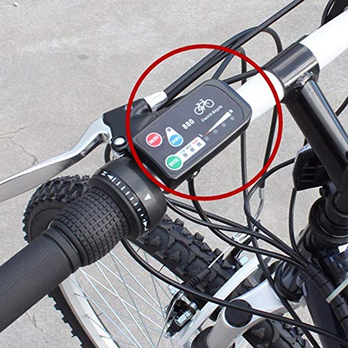 Wobekuy Display LED 24 V 36 V 48 V bicicletta elettrica KT LED 880 E-Bike Display Display Pannello di controllo parti per bicicletta elettrica per controllo