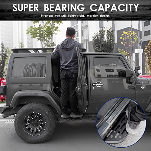 Utiiy Compatible With 2007-2018 Jeep Wrangler Jk 4 Door Drop Side Steps Steel Running Boards Front Rear Door Steps For 2007-2018 Jeep Wrangler Jk Accessories #TOP3