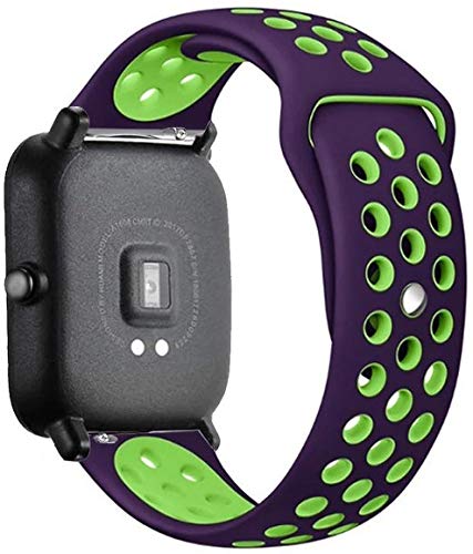 19mm watch band, Soft Silicon with Air Hole Sport band, Strap Compatible with Noise ColorFit Pro 2 Smartwatch
