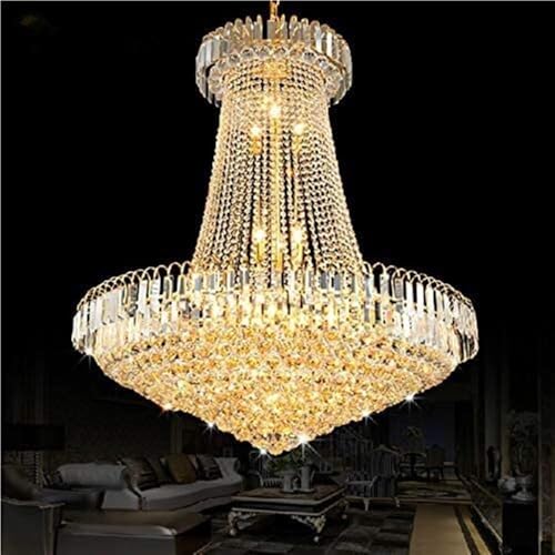 Suspension plafonnier design lustre cristal K9 style bougie E14