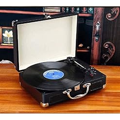 Tourne-Disque Gramophone à 3 Vitesses avec entraînement par Courroie Tourne-Disque Vinyle Vintage Haut-parleurs stéréo… - Les Beatles, Paul McCartney, John Lennon, RIngo Starr, George Harrison Tourne-Disque Gramophone à 3 Vitesses avec entraînement par Courroie Tourne-Disque Vinyle Vintage Haut-parleurs stéréo… – Image 2