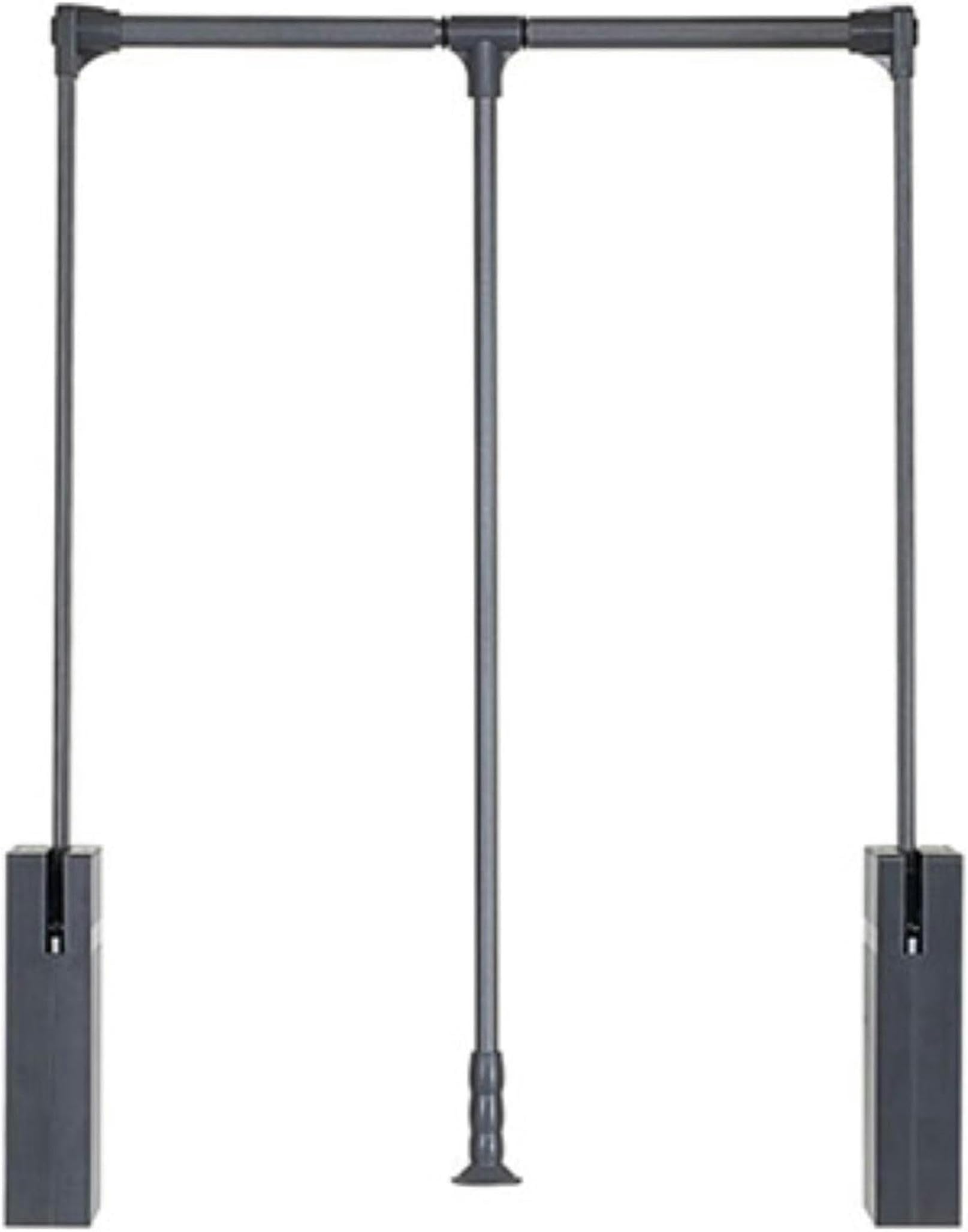 Barre à vêtements extensible de 51 à 121 cm à fixation ajustable