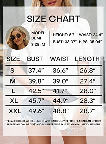 Womens Tops Casual Summer Short Sleeve Shirts V Neck Lace Blouses White Xl #TOP5