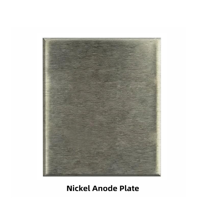 Piastra anodica galvanica Hull Cell 70x60x3 mm zinco per test scanalatura Hall