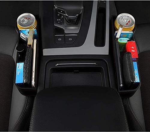 SYOOX Car Seat Gap Organizer, Storage Box, Console Side Pocket Storage Couple 2Pack for Cellphones/Keys/Cards/Wallets/Sunglasses