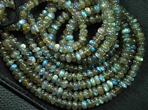 Perles labradorite bleu flash 4mm de qualité supérieure pour la haute joaillerie