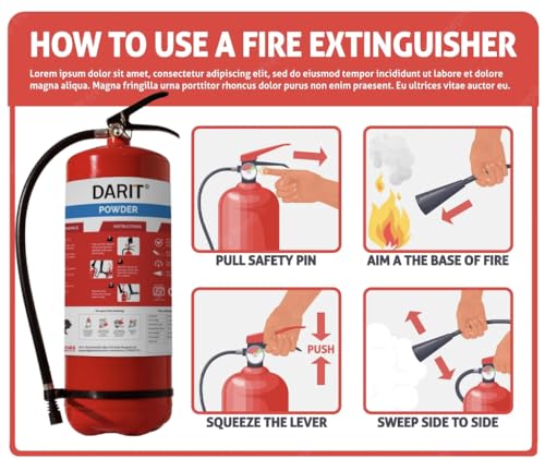 Image of DARIT ABC 50% Dry Powder Fire Extinguishers 6kg