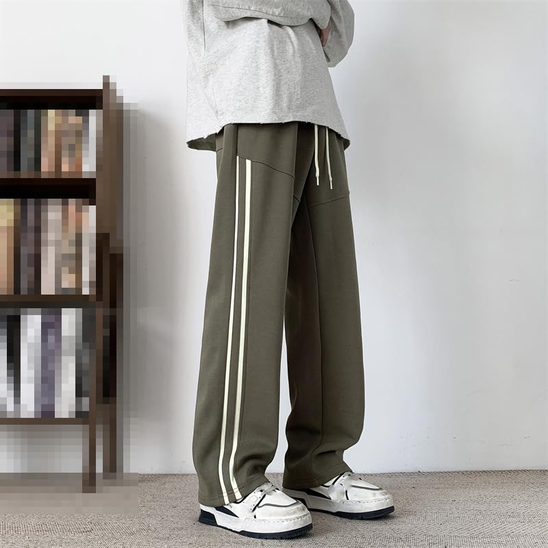 Side Stripe Casual Sweatpants Unisex Wide Leg Sport Joggers Urban Style2