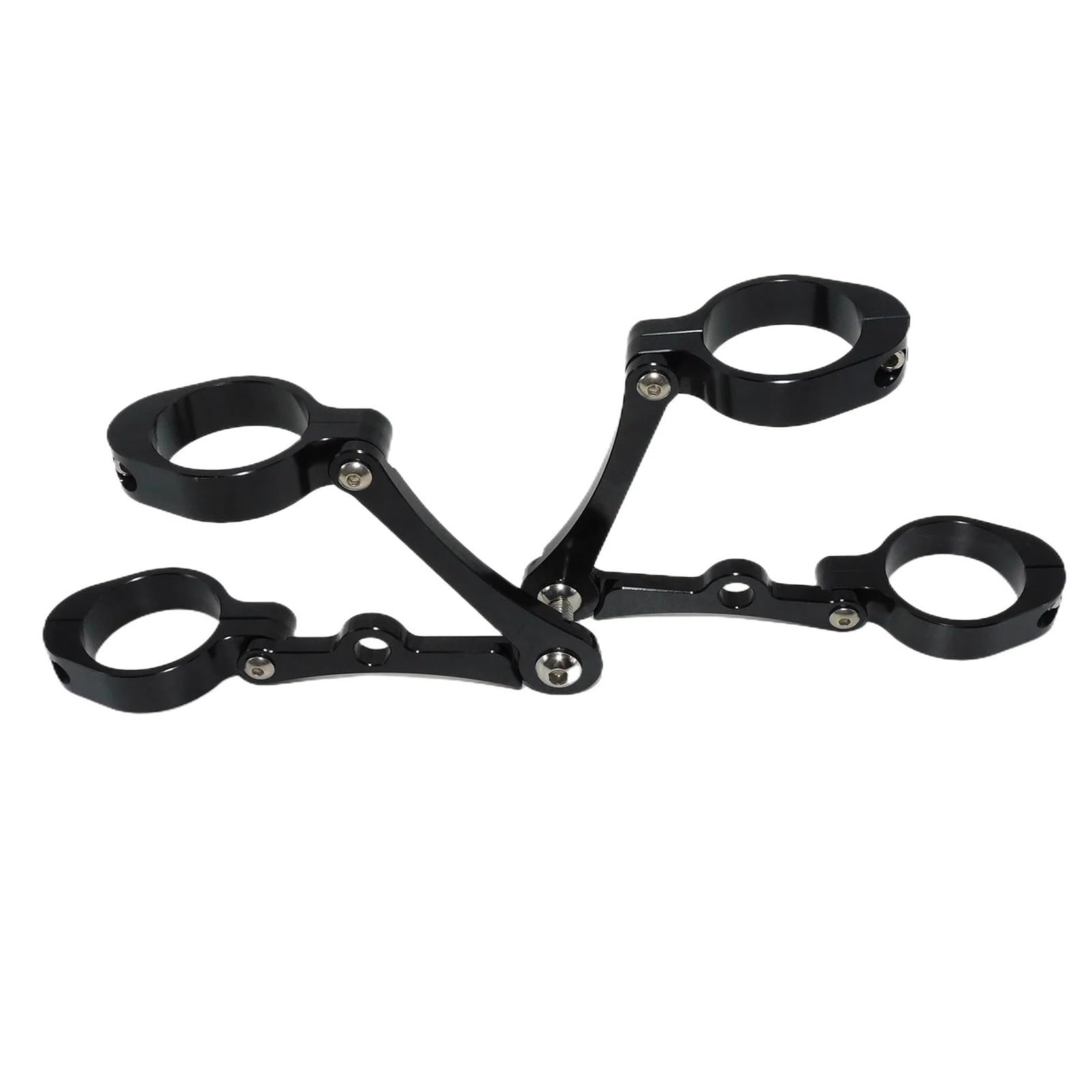 Headlight Bracket Motorcycle 39mm-41mm Headlight Bracket Mount Clamp Fork Tube Light Holder Fit for Harley Sportster XL883(Black1)